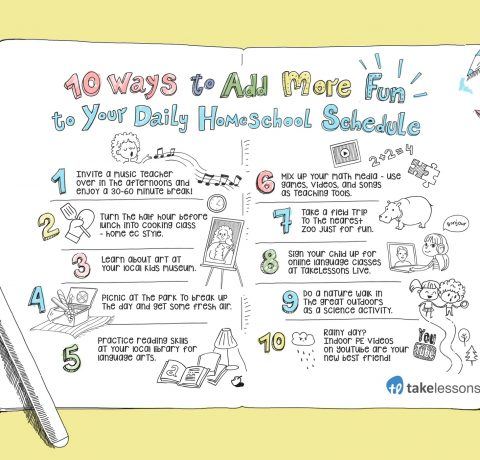 10 Ways to Add More Fun to Your Daily Homeschool Schedule Infographic