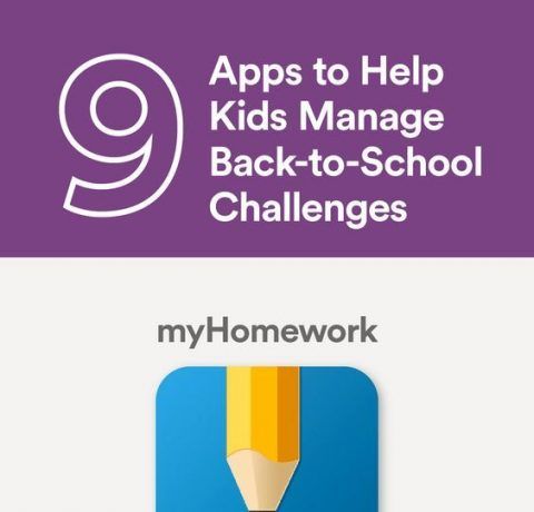 9 Apps to Help Kids Manage Back to School Challenges Infographic