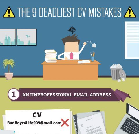 The 9 Deadliest CV Mistakes Infographic