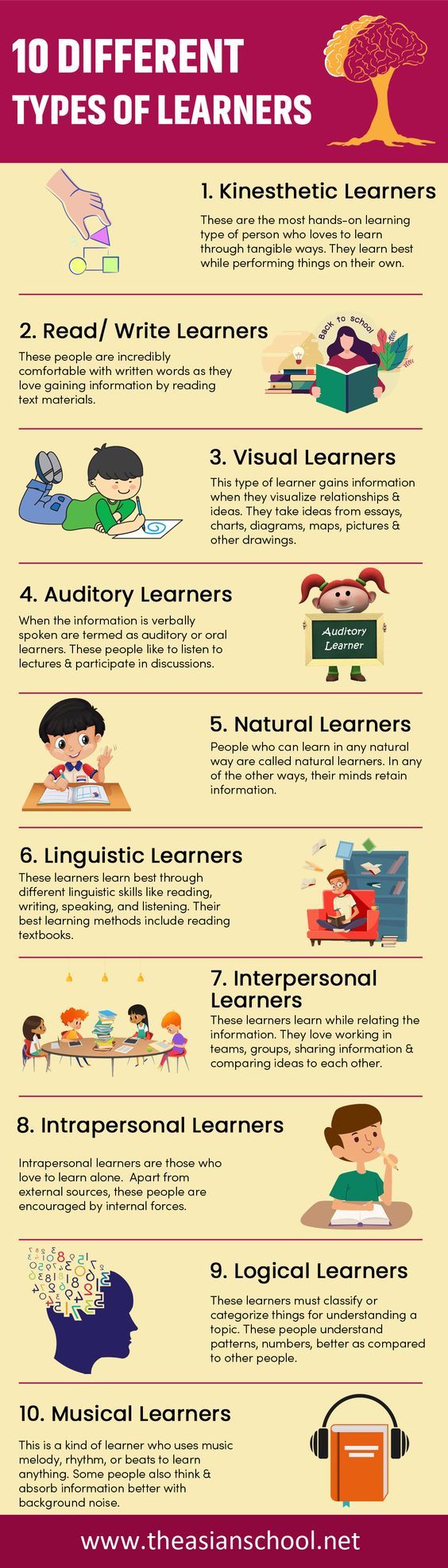 The 10 Different Types Of Learners