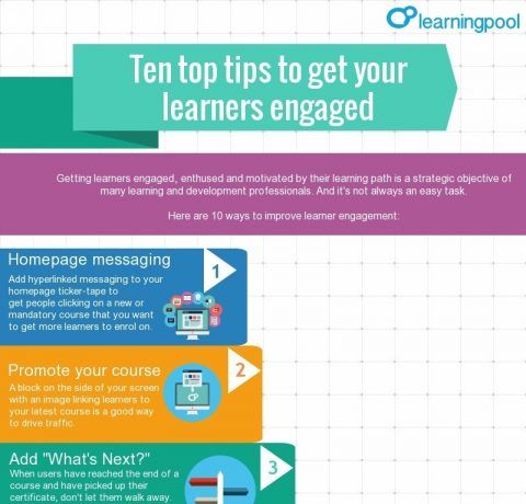 10 Tips to Get eLearners Engaged Infographic