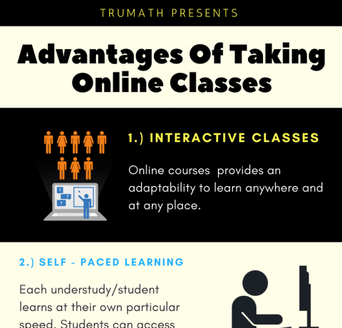 Why Online Courses Are An Advantage For Students Infographic