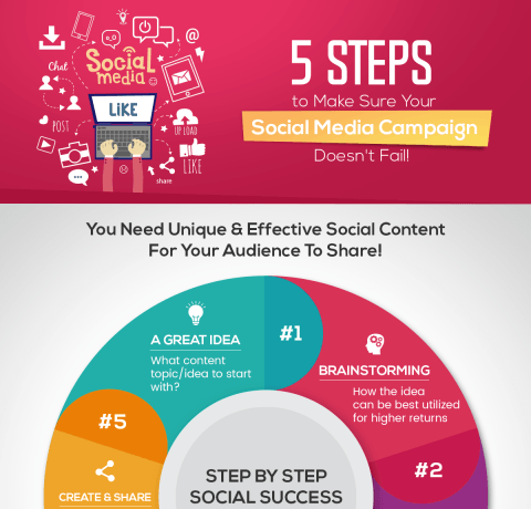 5 Steps To Make Sure Your Social Media Campaign Doesn't Fail Infographic