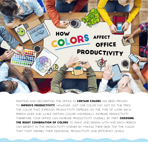 How Colors Affect Office Productivity Infographic