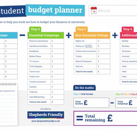 Student Budget Planner Infographic