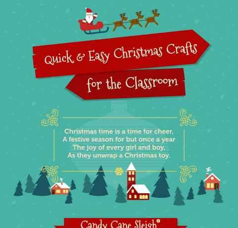 Quick & Easy Christmas Crafts for the Classroom Infographic