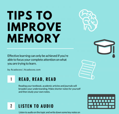 Tips to Improve Your Memory Infographic